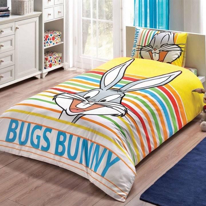 

Постельное белье TAC DISNEY Bugs Bunny Striped полуторный