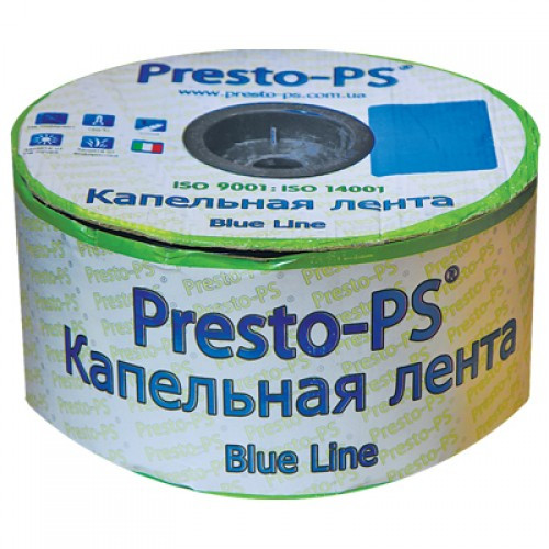 

Капельная лента "Presto - Blue line" 500 м, расстояние капельниц 20 cм, 7 mil - Италия