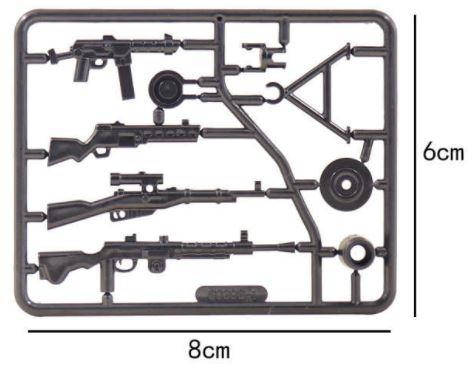 

Оружие для минифигурок V1,Вторая Мировая Война BrickArms, Черный