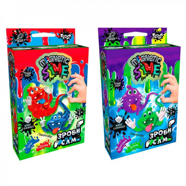 

Набор для творчества Сделай слайм Crazy Slime Magnetic Danko Toys укр SLM-Mg-02-01,02