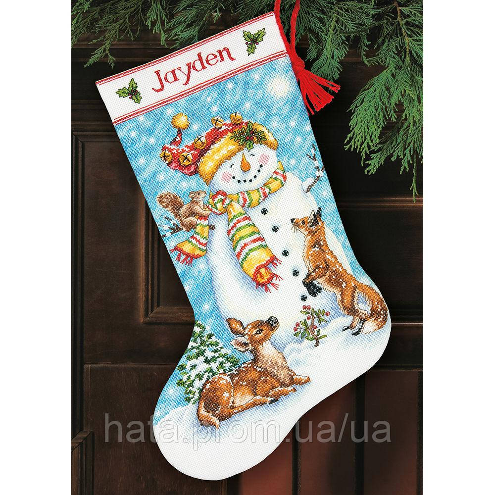 

Набор для вышивания крестом "Winter Friends Stocking//Зимние друзья" DIMENSIONS