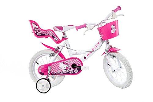 

Велосипед детский 16" Dino Bikes Hello Kitty розовые колеса