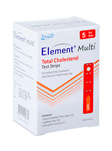 Тест-полоски Element Multi на общий холестерин №5