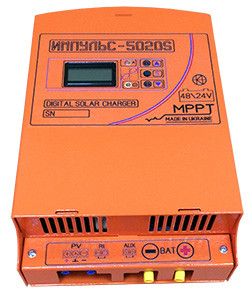 MPPT Контроллер заряда солнечной батареи Импульс 60А-48В-AUX 5020S