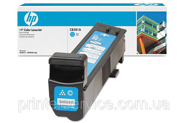 Картридж HP CB381A cyan для color LaserJet HP CM6040 / CM6030 series (842A Cartridge) 