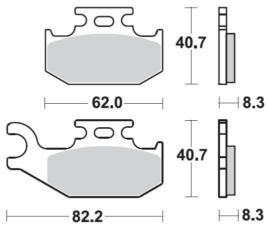 

BR 936CM44 - Тормозные колодки