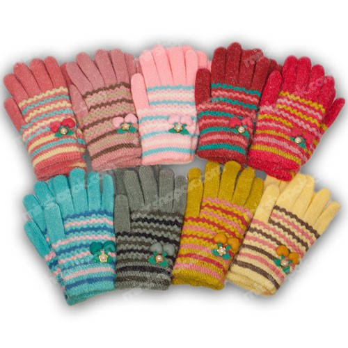 Дитячі рукавички утеплені для дівчинки, C17