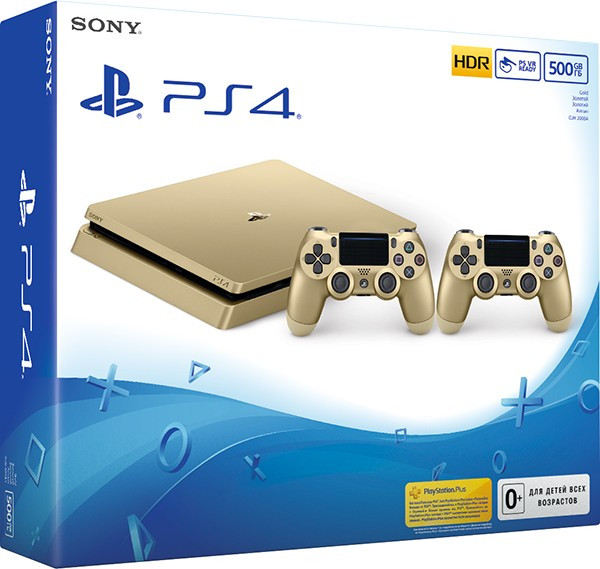 Игровая консоль Sony PlayStation 4 Slim (500 Gb) золотистая + дополнитНет в наличии