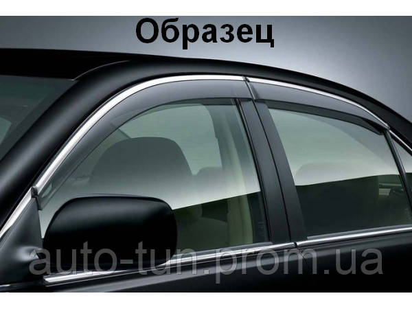 

Дефлекторы окон (ветровики) HIC для BMW 5 Series Е60 2004-2010 Sedan С Хром Молдингом