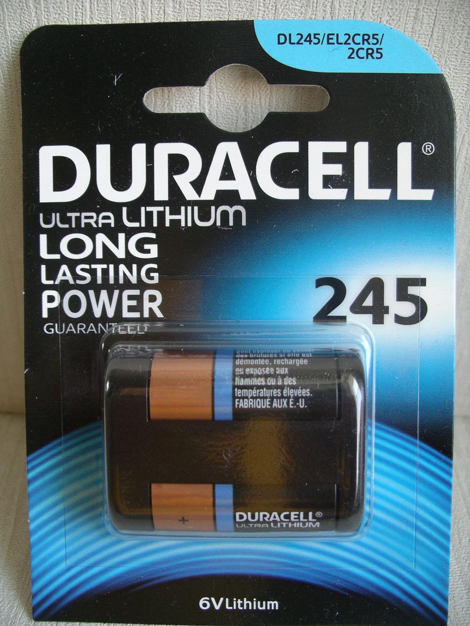 Duracell Ultra Photo 245 батарейка 2CR5, 6V: продажа, цена в Харькове .