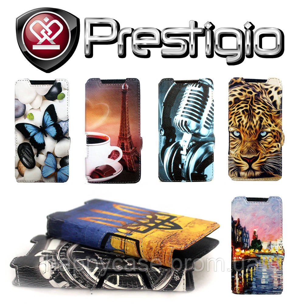 

Чехол-книжка Ultra-Book Print для Prestigio Wize C3 3503 Duo