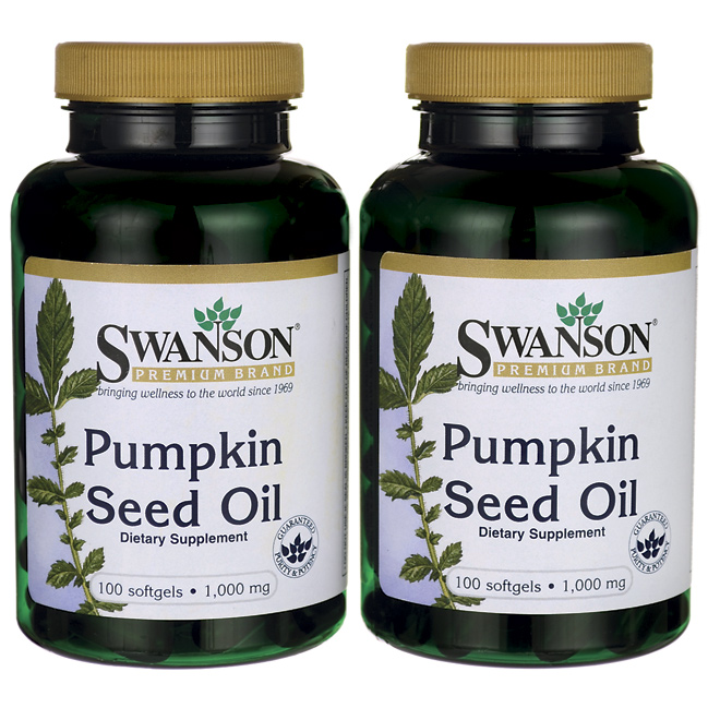 

Pumpkin Seed Oil, Swanson, 1.000 мг, 200 капсул