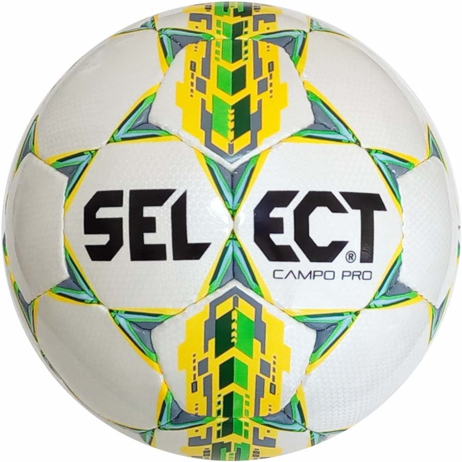 Мяч футбольный Select Campo Pro, бело-жёлтый, р.3, не ламинированный