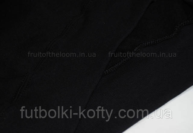 Чёрная  женская классическая толстовка с капюшоном