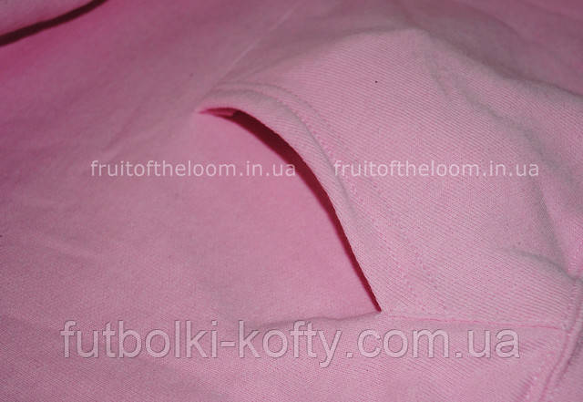 Светло-розовая женская классическая толстовка с капюшоном