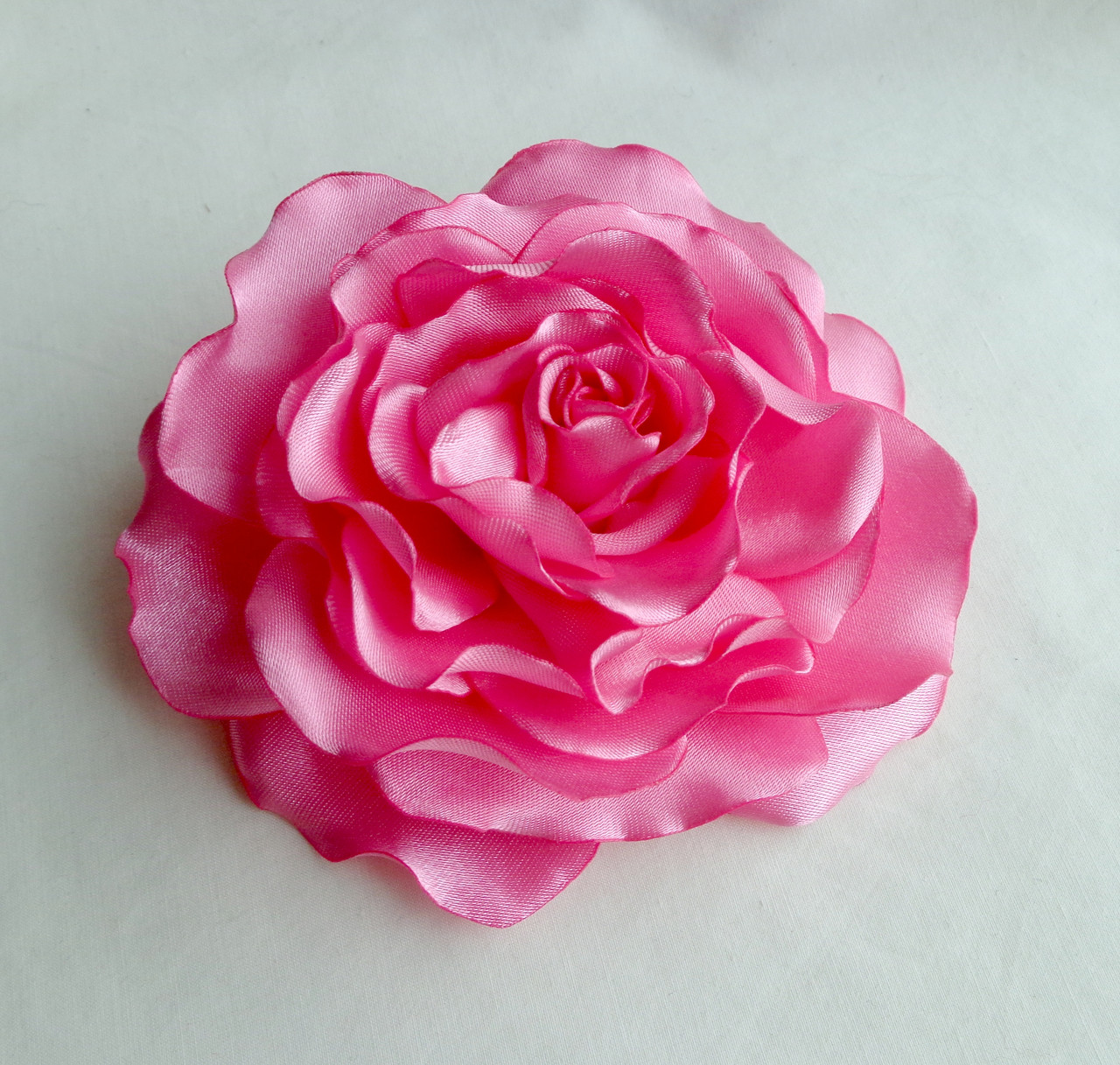 Брошь цветок из розовой ткани ручной работы "Гвоздика Марло"-купить-в интернет-магазине AnnaRose