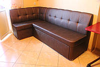 Кухонний кутовий диванчик в штучній шкірі (Бронзовий), фото 1