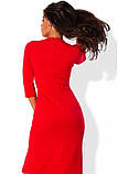 Платье миди приталенное красного цвета, фото 2