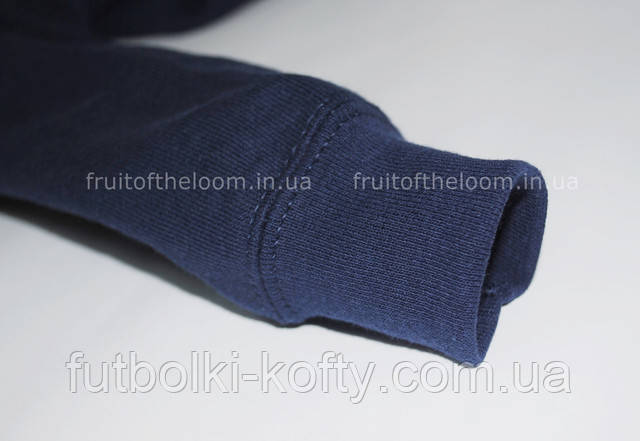 Тёмно-синяя детская классическая толстовка с капюшоном
