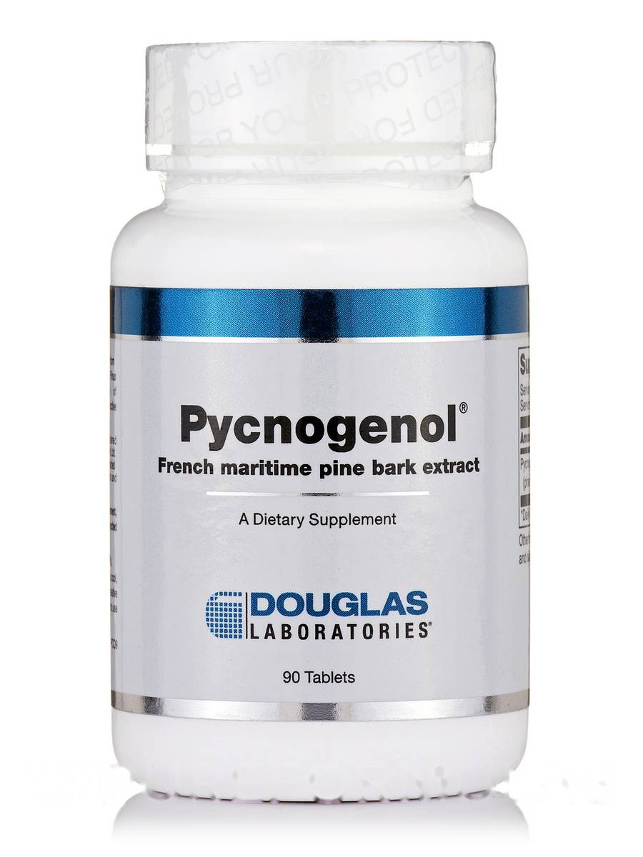 

Пикногенол, Pycnogenol, Douglas Laboratories, 90 таблеток