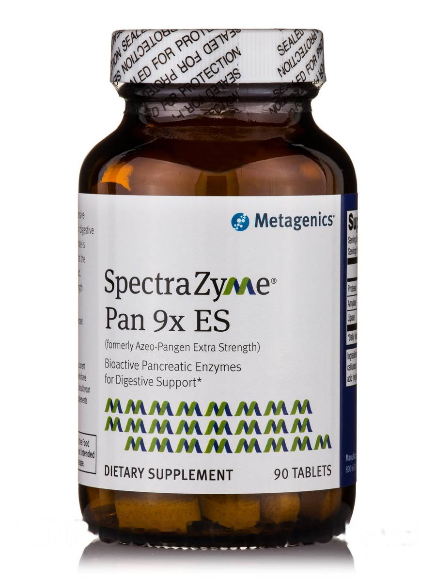 

СпектаФермент Пан 9x ES, SpectraZyme Pan 9x ES, Metagenics, 90 Таблеток