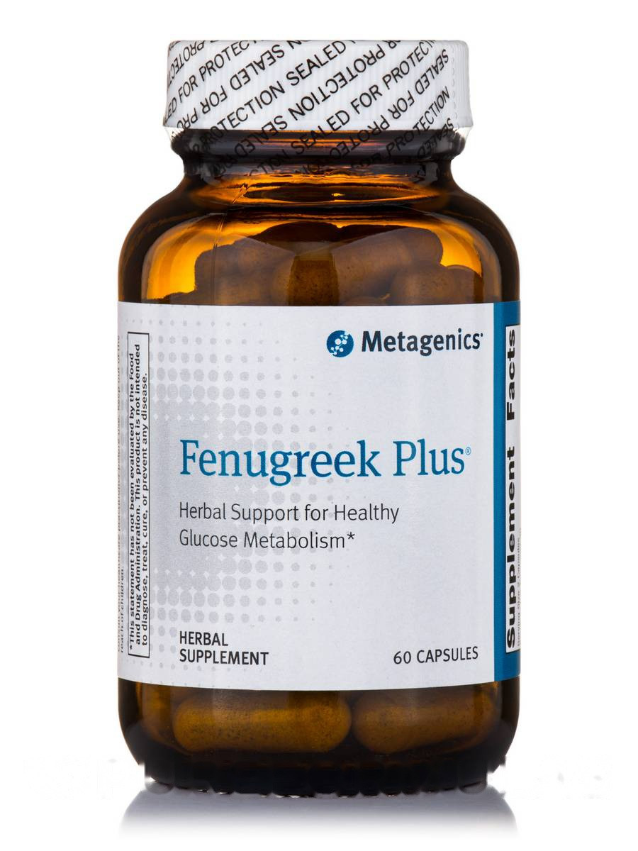 

Пажитник Плюс, Fenugreek Plus, Metagenics, 60 Капсул