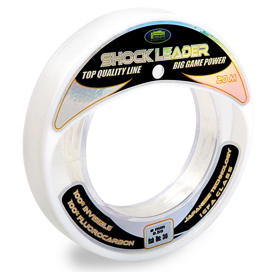 

Леска Lineaeffe Shock Leader 100% Fluorocarbon 20м. 0.60мм FishTest 40кг Made in Japan, Прозрачный