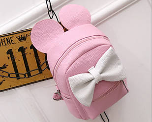Маленький детский рюкзак Микки розовый