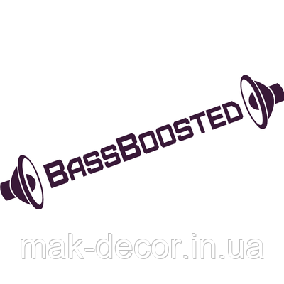 

Наклейка на авто-BassBoosted (разные цвета) (от 4х20 см)