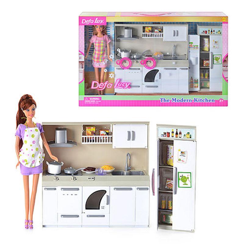 Набор Defa Lucy 6085 Современная кухня в комплекте с куклой, дефа
