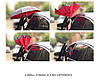Зонт наоборот up-brella красный цветок, фото 4