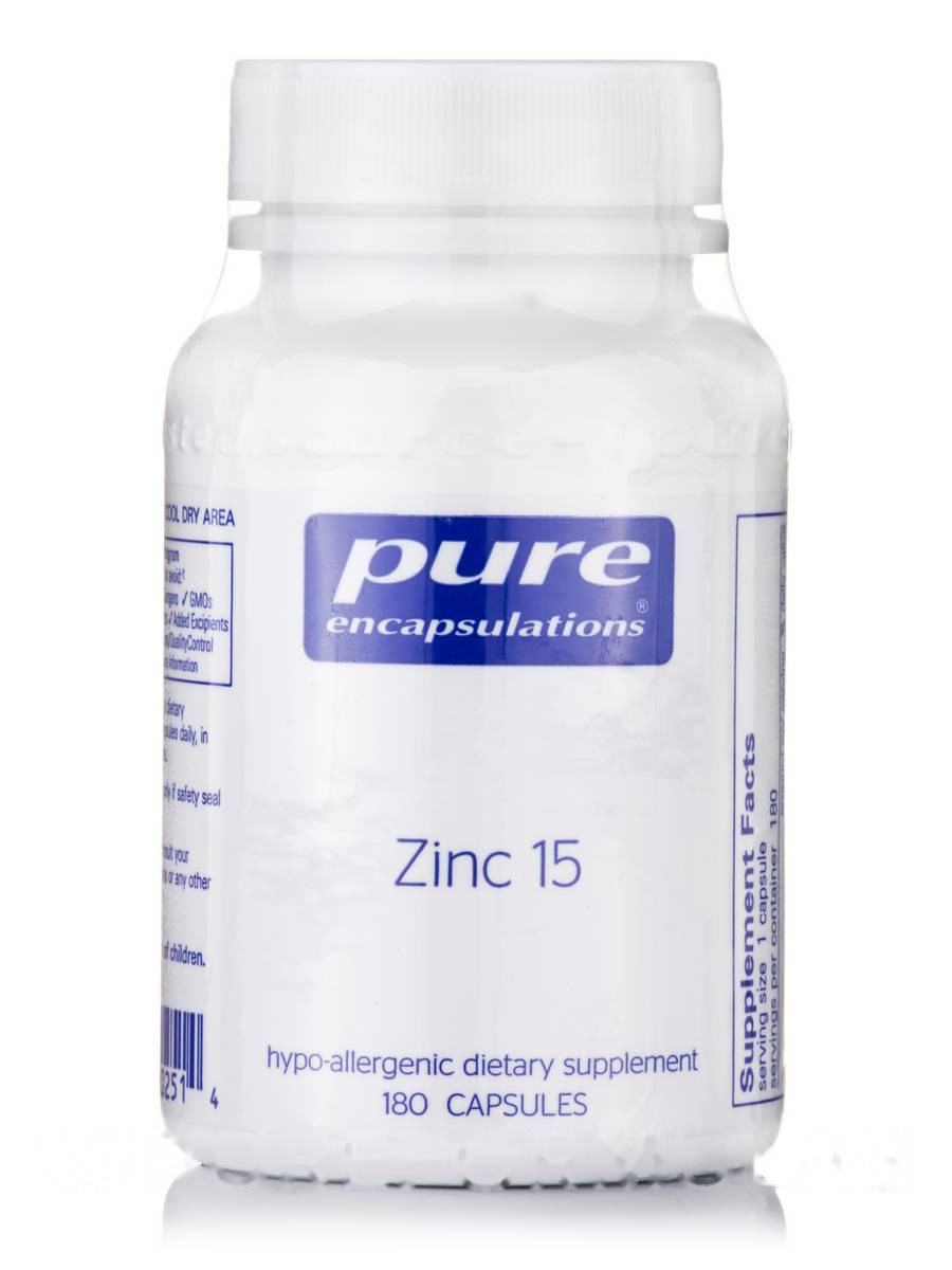 

Цинк 15, Zinc 15, Pure Encapsulations, 180 капсул