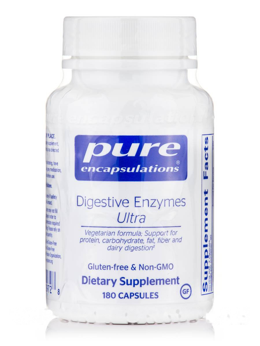 

Пищеварительные ферменты Ультра, Digestive Enzymes Ultra, Pure Encapsulations, 180 капсул