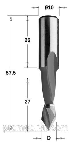 

313.060.11 Свердло HW P D=6 I=27 L=57,5 S=10x26 RH