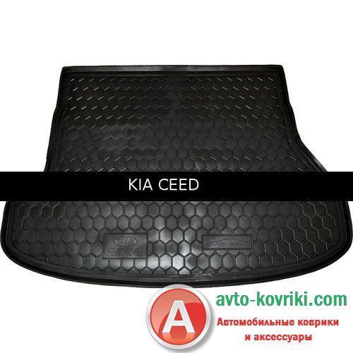 

Avto-Gumm Резиновый коврик от Auto Gumm в багажник для KIA Ceed 2012- Universal, Черный