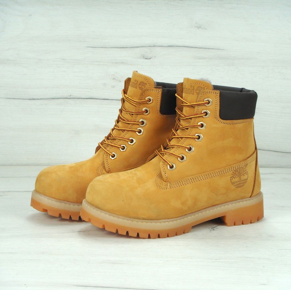 

Ботинки в стиле Timberland Classic 6 inch Yellow High Quality мужские тимберленд (С мехом) 45, Светло-коричневый