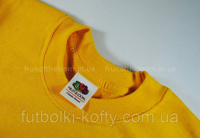 Солнечно-жёлтый детский классический свитер 