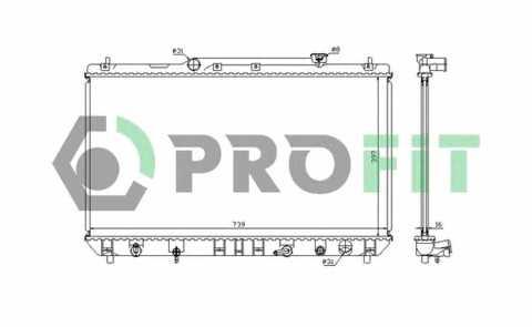 

Радиатор охлаждения Toyota Camry 96-01 Profit