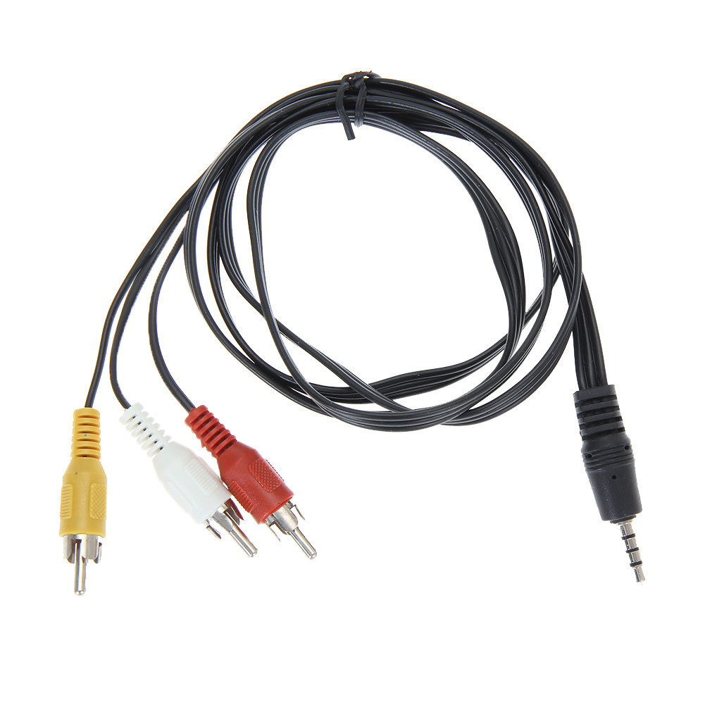  AV (тюльпан) композитный аудио-видео кабель 3.5 мм - 3 RCA .
