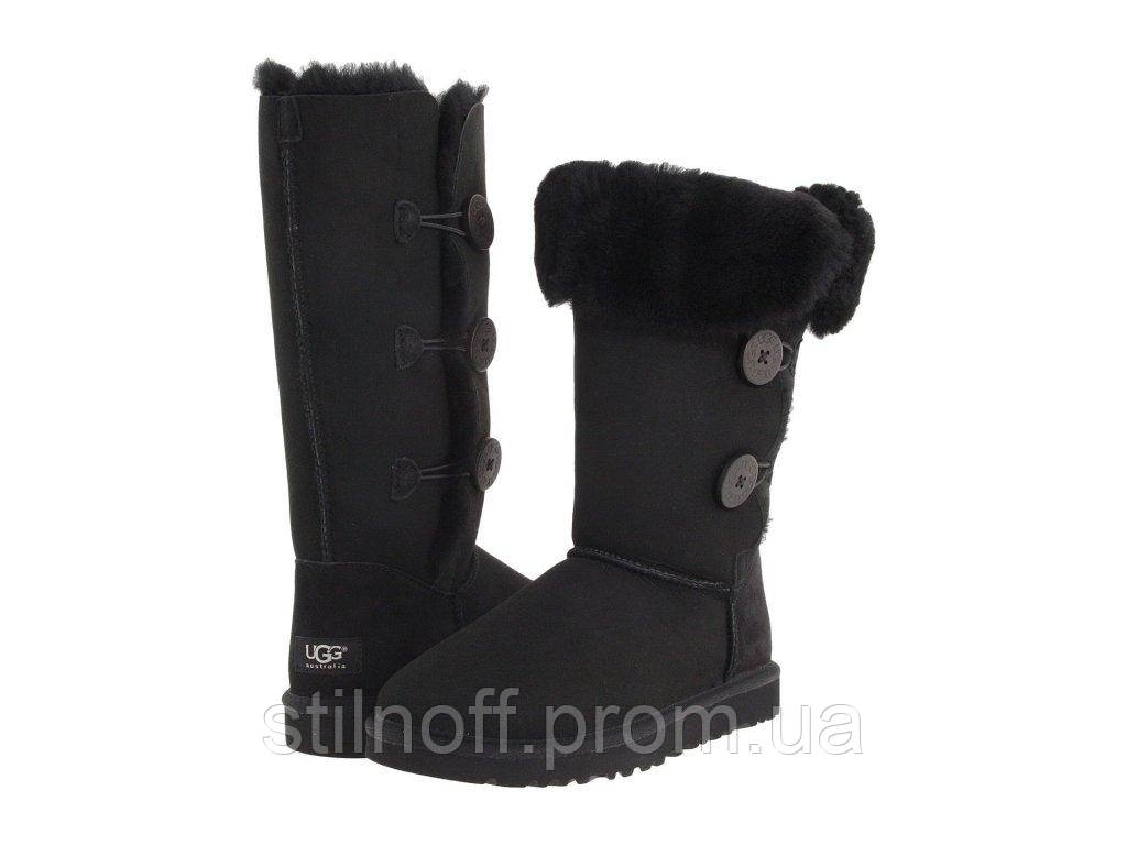 

Женские угги UGG Bailey Button Triplet Black