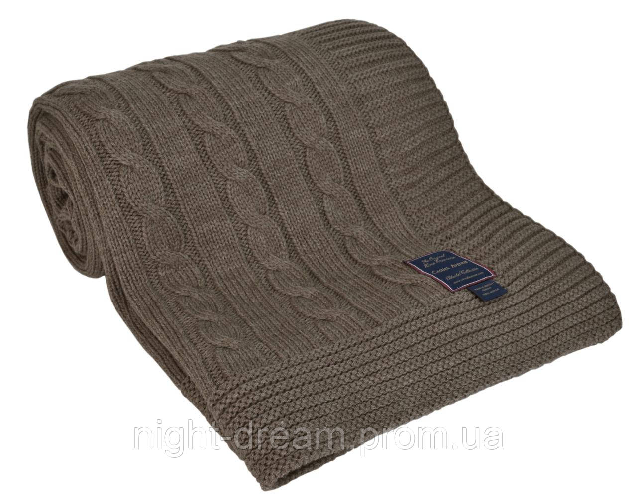 

Boston Casual Avenue вязаный плед 130х170 CHESTNUT/светлый коричневый, Кофе с молоком