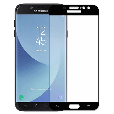 Стекло экрана Samsung J730F Galaxy J7 (2017) чёрное
