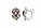 Серебряные серьги с гранатом и марказитами для льва Таиланд, Сережки серебро 925 пробы подарок жене на 8 марта, фото 2