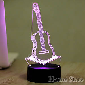 3D Лампа Гітара