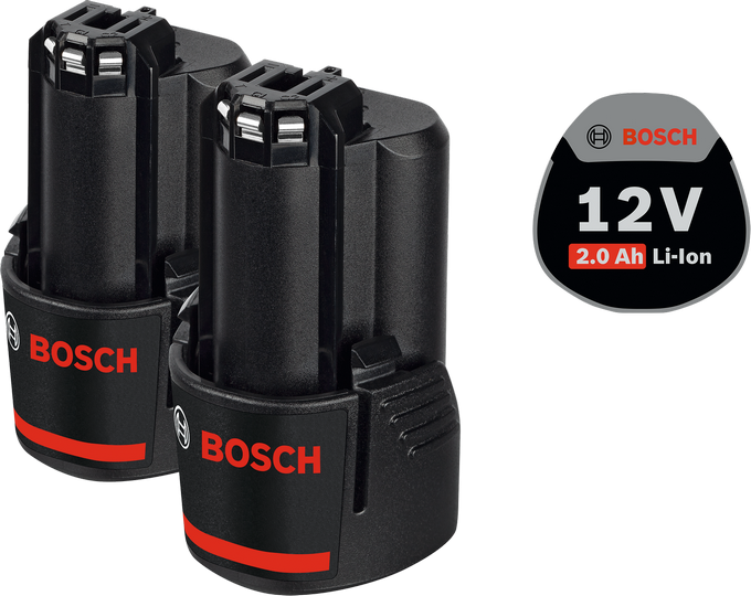 Акумулятор Bosch 2 x GBA 12V 2.0 Ah Professional