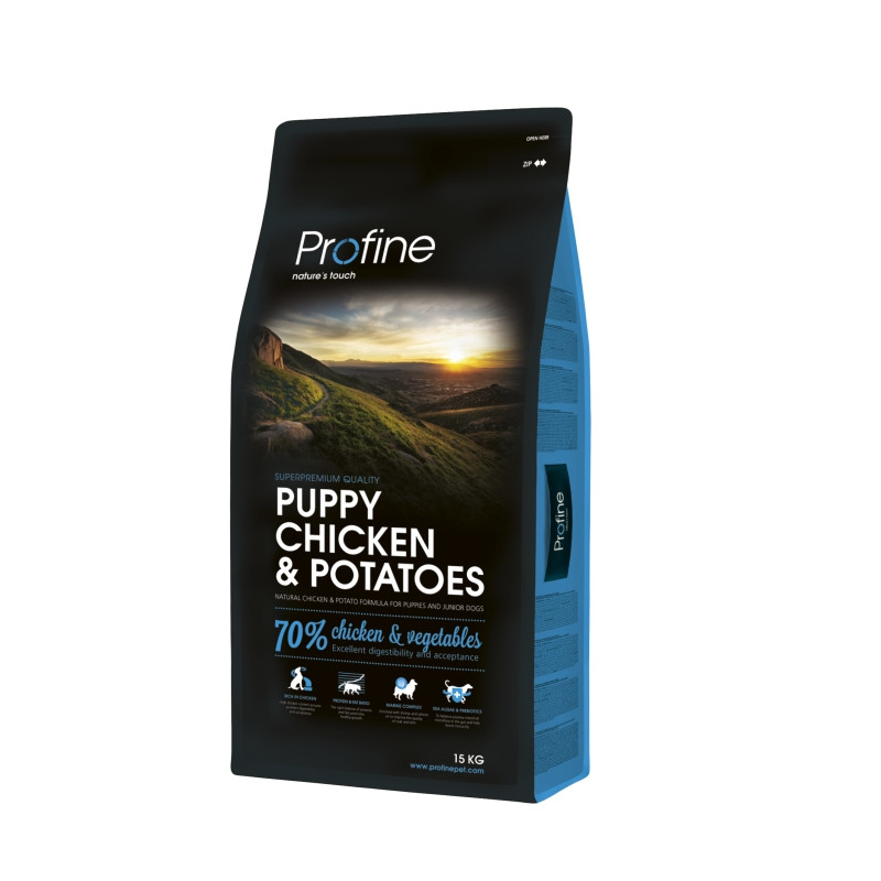 

Сухой корм 15 кг для щенков Профайн / Puppy Chicken & Potatoes Profine