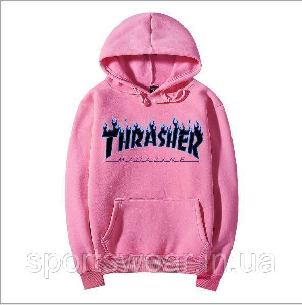 

Толстовка Thrasher Flame Logo | розовая | Толстовка Трешер "" В стиле Thrasher ""