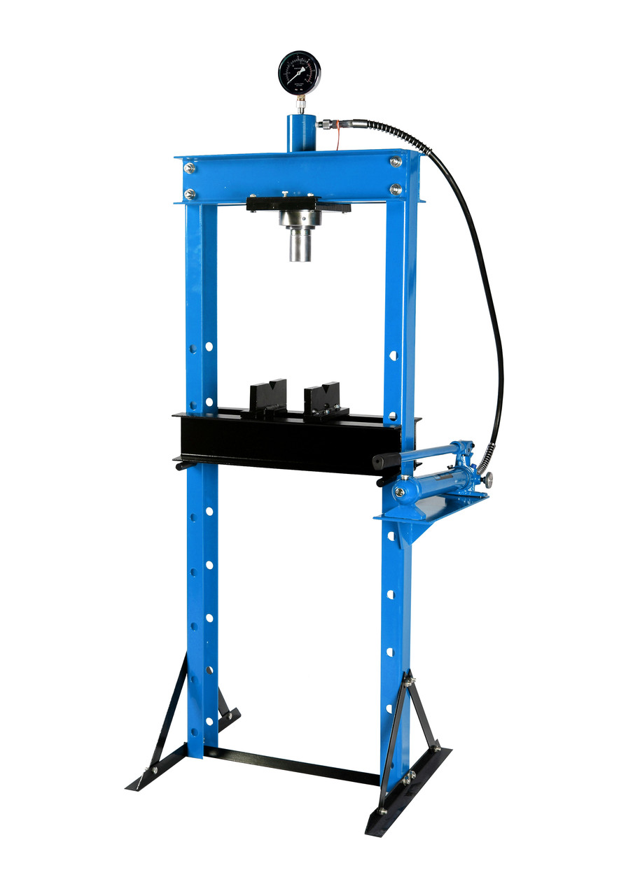 Пресс гидравлический 20т с манометром и выносным насосом (размер:182x70x60см,диапазон работ: 0-115см,ход поршн