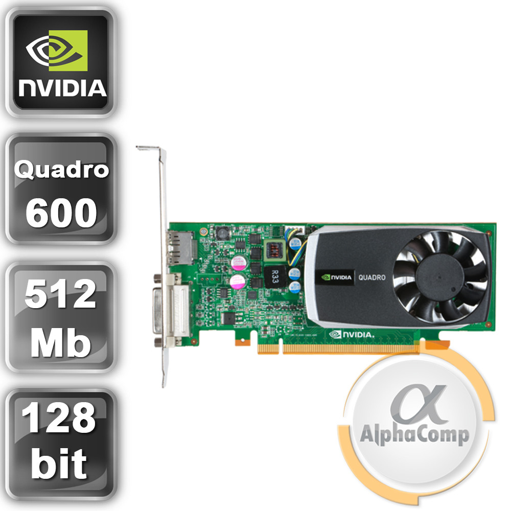 Видеокарта PCI-E PNY NVIDIA Quadro 600 (1Gb/DDR3/128bit/DVI/DP) БУ, цена  835 грн - Prom.ua (ID#608141503)