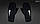 Стильные зимние варежки мужские/женские на флисе Nike черные, фото 2